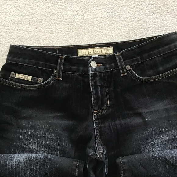 BELLA DAHL VINTAGE CHIC 28 BLACK JEANS BOOT CUT - Picture 5 of 9